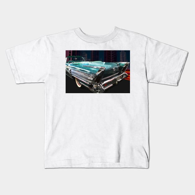 1958 Buick Roadmaster 75 Kids T-Shirt by Kraaibeek